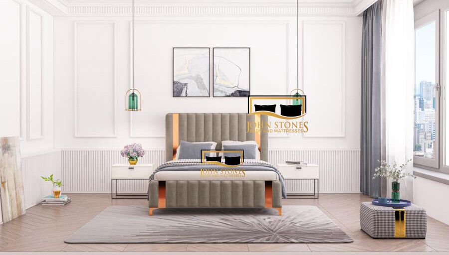 Milan Bed - White - Luxury Bedroom Furniture