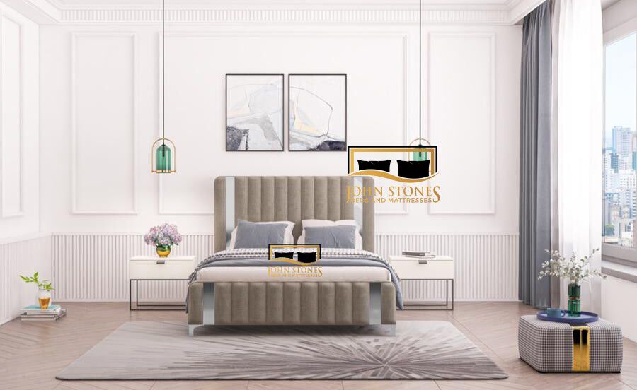 Milan Bed - White - Luxury Bedroom Furniture