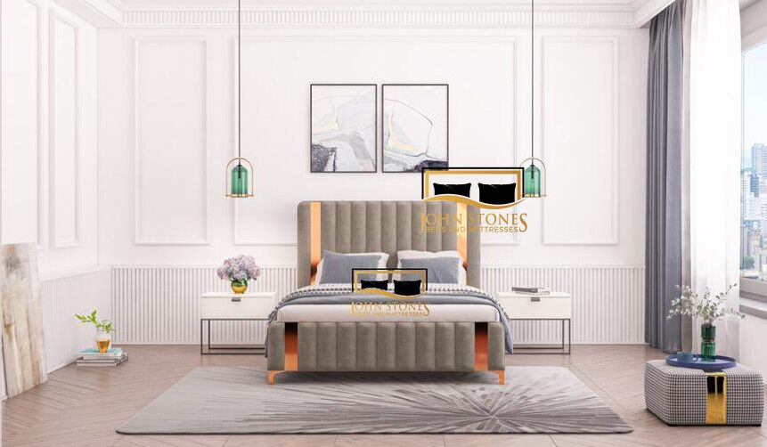 Milan Bed - White - Luxury Bedroom Furniture