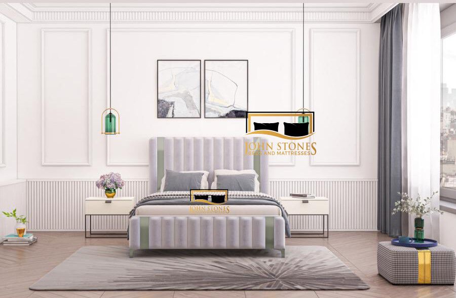 Milan Bed - White - Luxury Bedroom Furniture