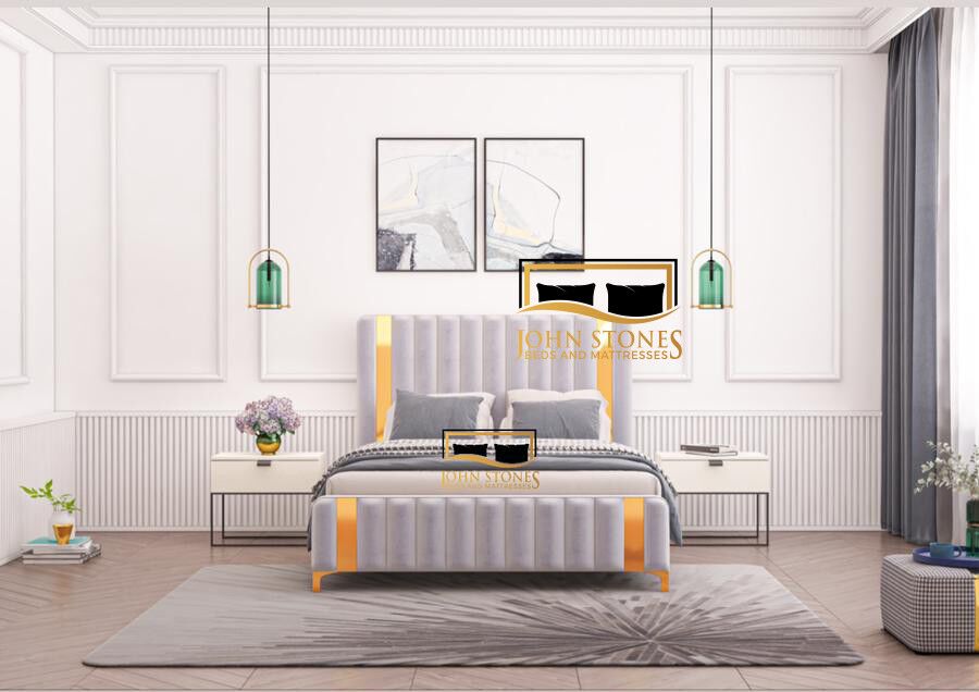 Milan Bed - White - Luxury Bedroom Furniture