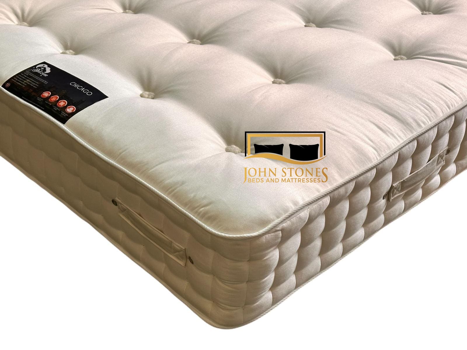 Chicago Wool 3000 Pocket Hand Stitch Mattress